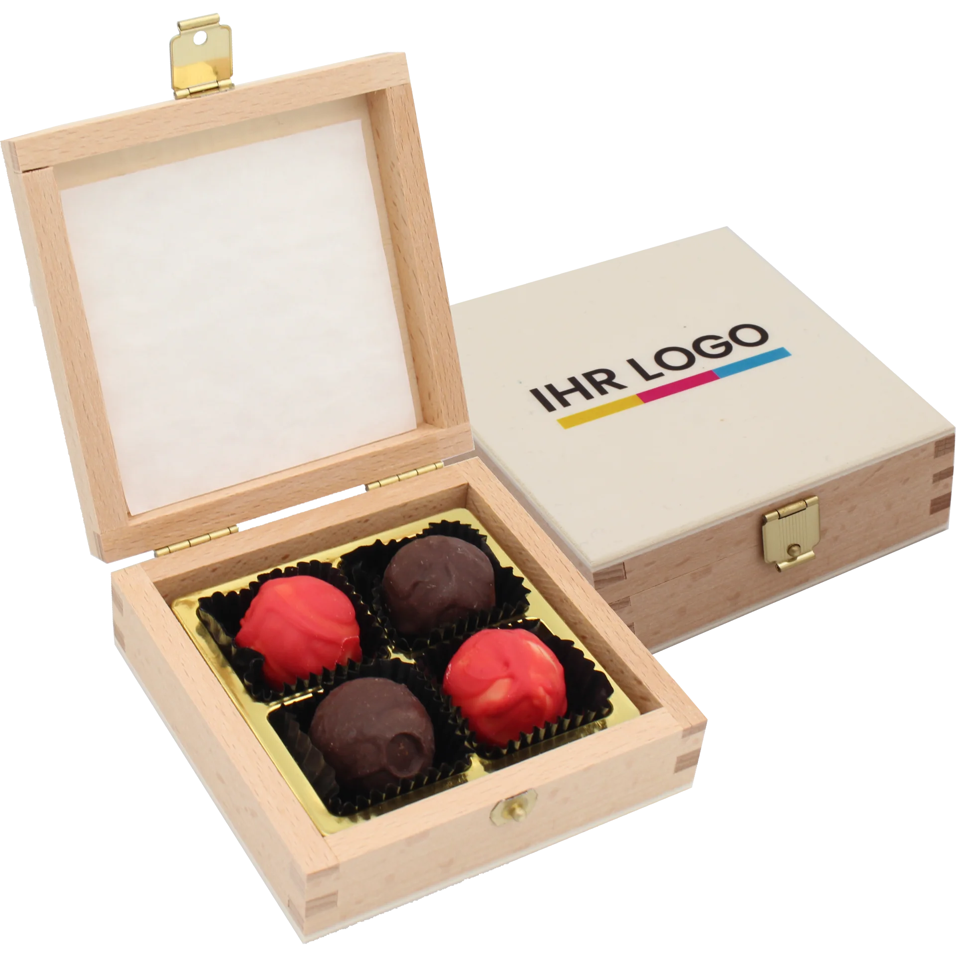 4er Pralinenholzbox