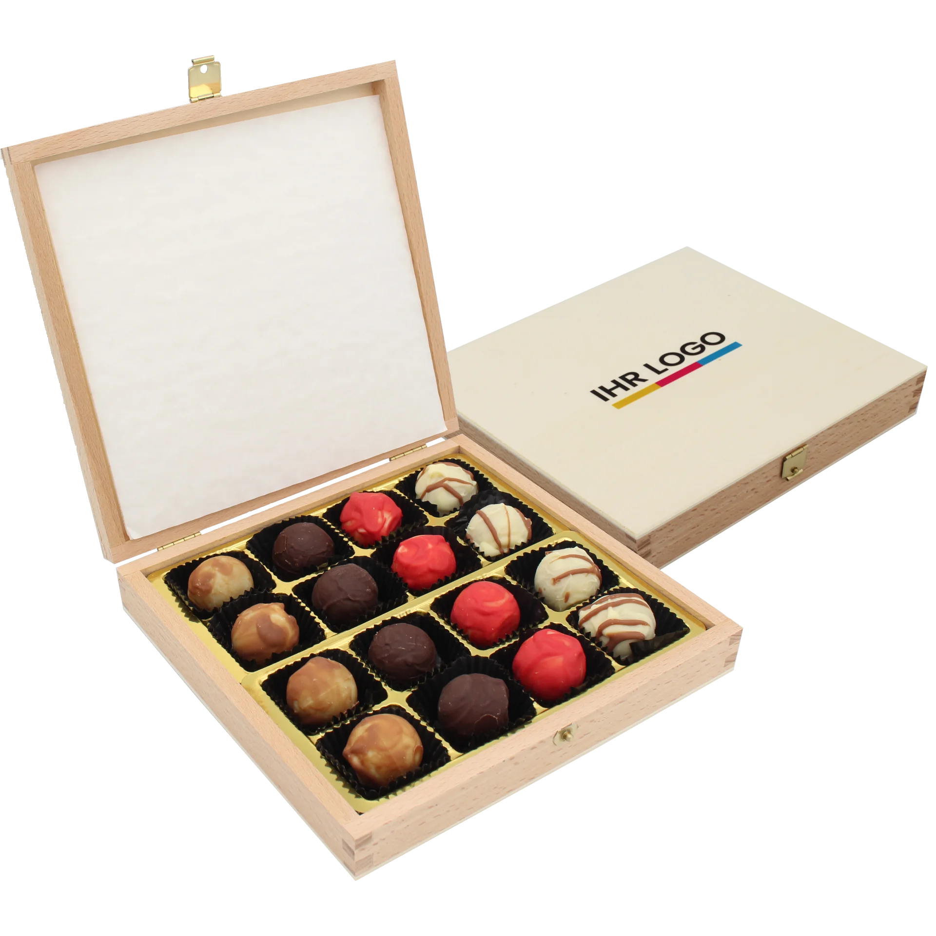 16er Pralinenholzbox