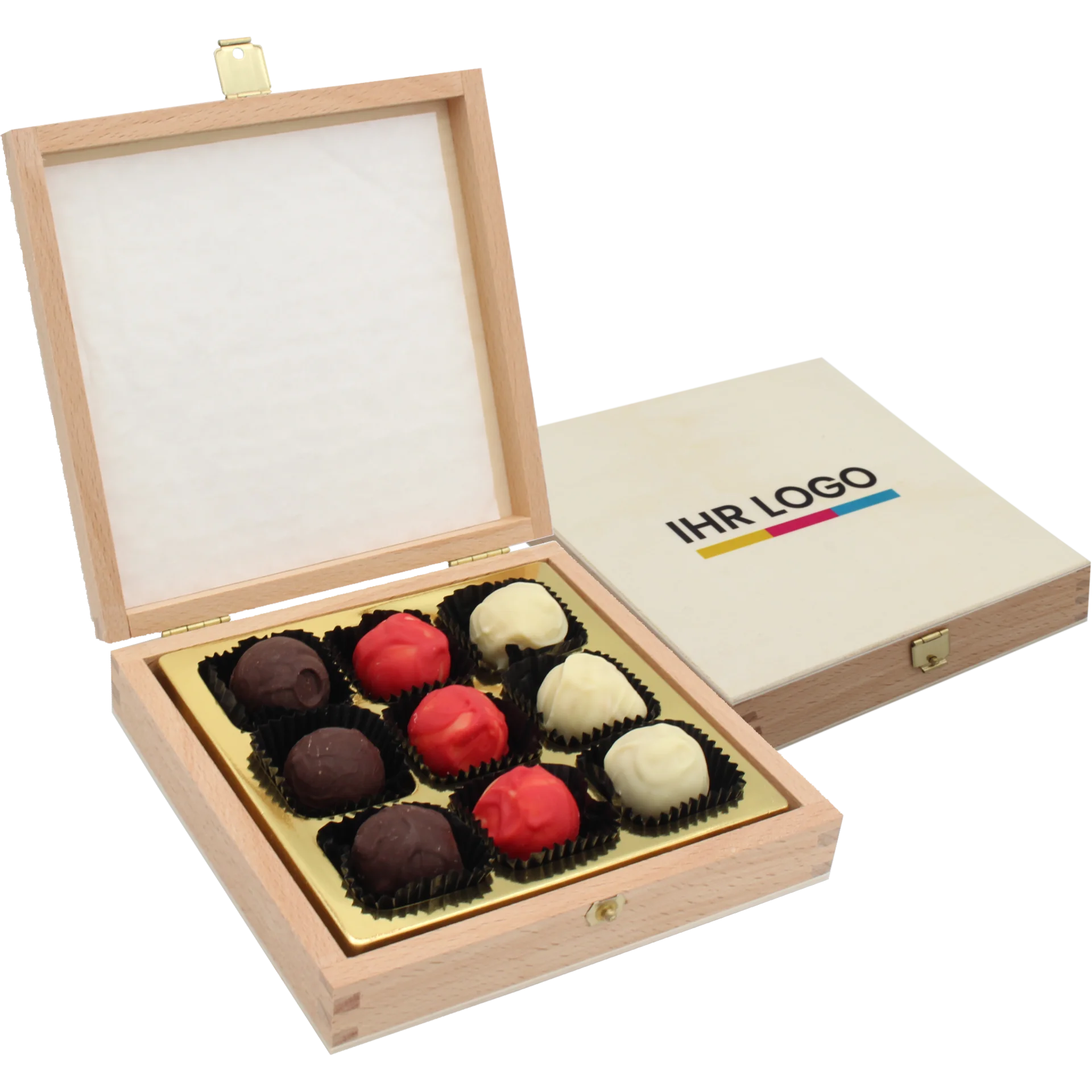 9er Pralinenholzbox
